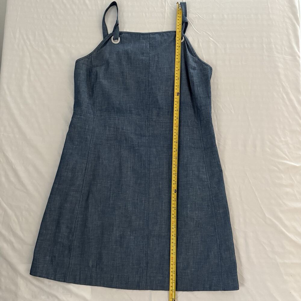 Rag & Bone Soft Denim Pinafore Overall Dress A-Line Zipper Back 90s Layering 10 - Picture 14 of 15